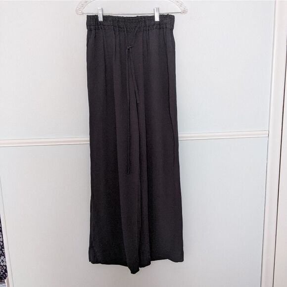 SOFT SURROUNDINGS BEACHY GAUZE BLACK PANTS MP - Picture 1 of 3